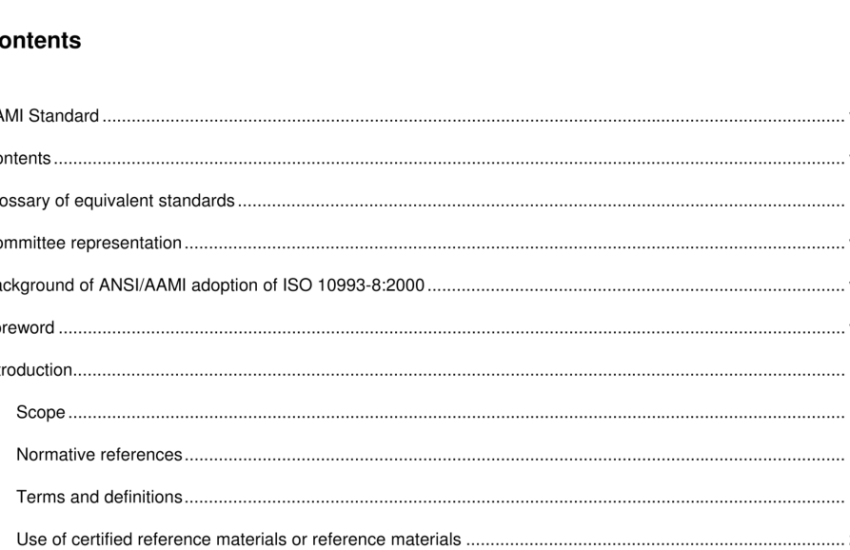 ANSI AAMI ISO 10993-8-2000 pdf free download